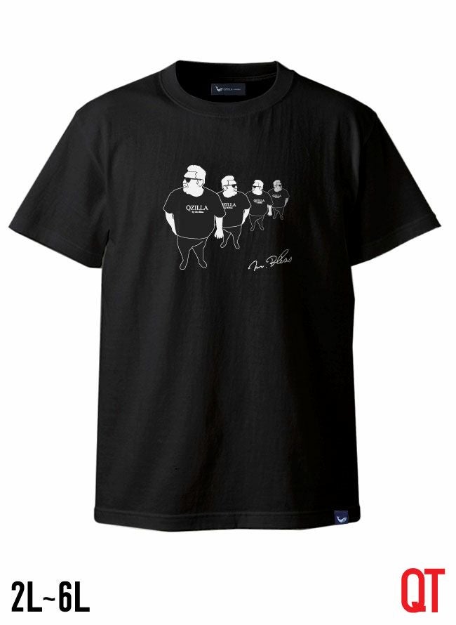 QT(キューティ)おさんぽブリスおじさんUネック半袖Tシャツカットソー