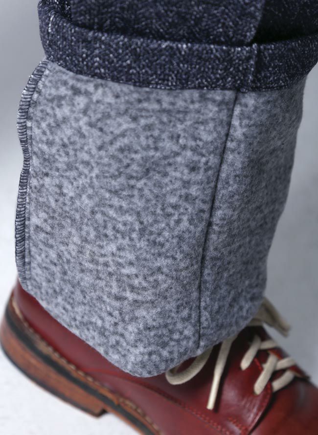 Gstage (ジーステージ) ストレッチ センタープリーツ パンツ