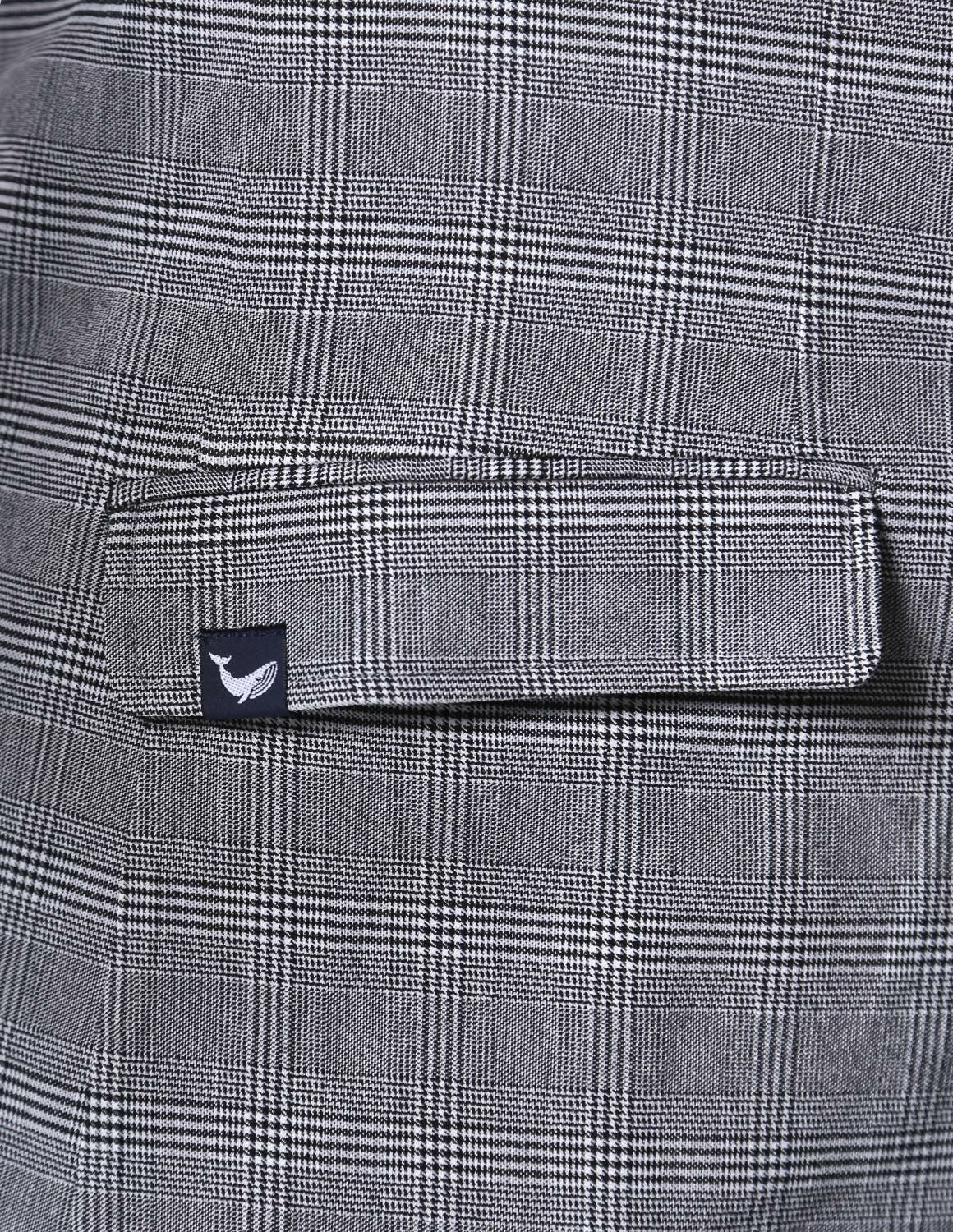 感鯨グレンチェックジャケットテーラードブレザー2L/3L/4L | QZILLA by