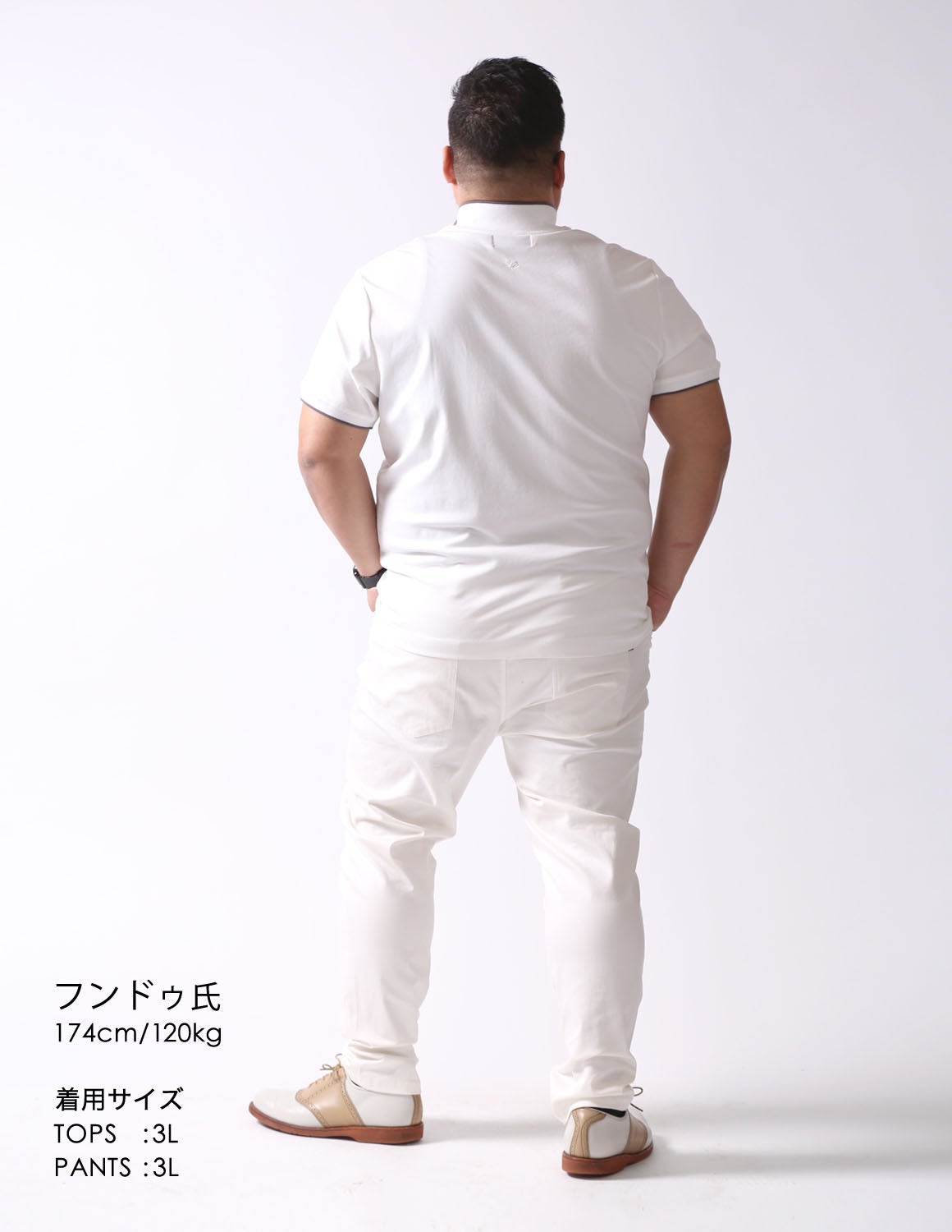 大きいサイズ メンズ】QZILLA ZIP POLO ハーフジップ ライン 鯨刺繍