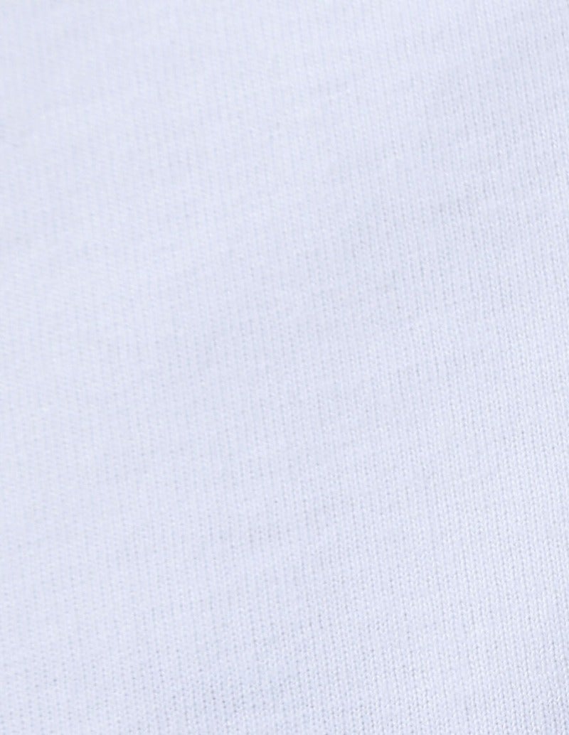 大きいサイズ メンズ SEVEN2 セブンツー ロンT 長袖Tシャツ 天竺 クラウンロゴ ホワイト 生地アップ