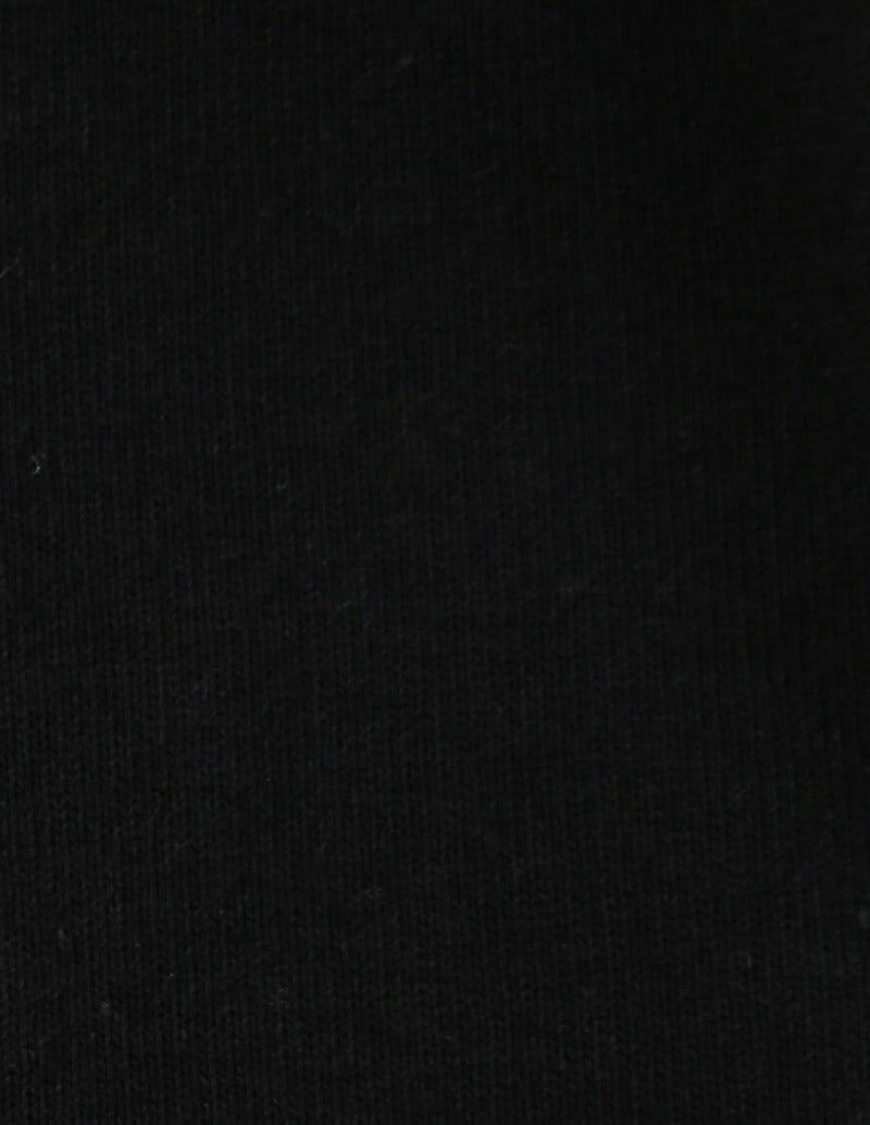大きいサイズ メンズ SEVEN2 セブンツー ロンT 長袖Tシャツ 天竺 クラウンロゴ ブラック 生地アップ